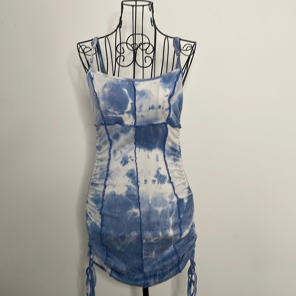 Water color mini dress